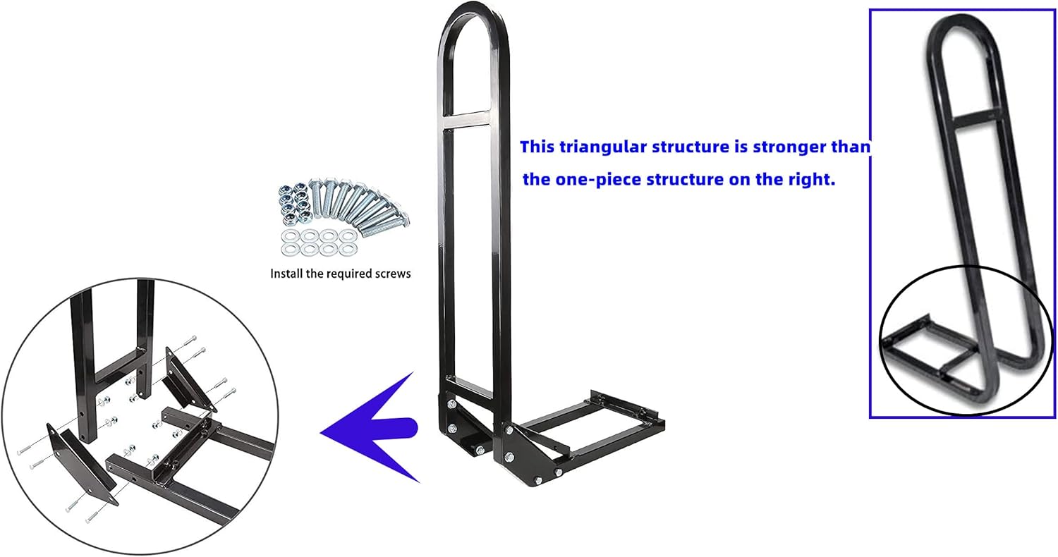 Universal Golf Cart Rear Seat Safety Grab Bar Fit EZGO Club Car Yamaha Golf Cart, Heavy Duty Rear Seat Hand Rail Grab Bar
