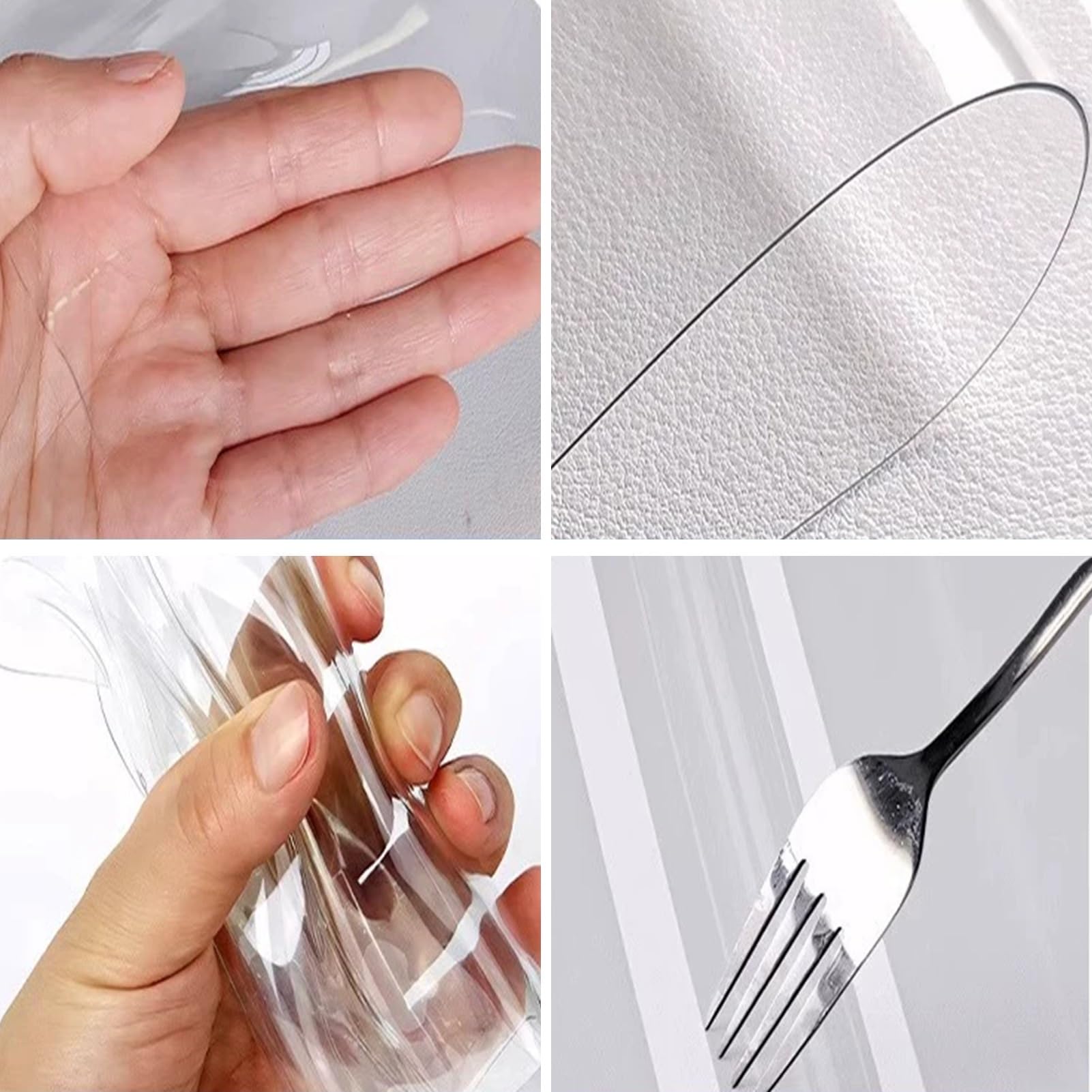 Rideau À Lanières Transparentes en PVC, 1,3mm/0,05" Plastique pour Porte de Chambre Froide, Rideaux Imperméables Isolation Thermique(1.5x3m/4.9x9.8ft)