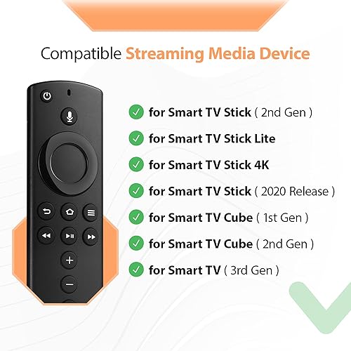 Miniatura 2 de Control remoto de voz de repuesto para Fire-TV-StickTV Cube y compatible con todos los televisores inteligentes InsigniaToshibaPioneer AMZ Fires