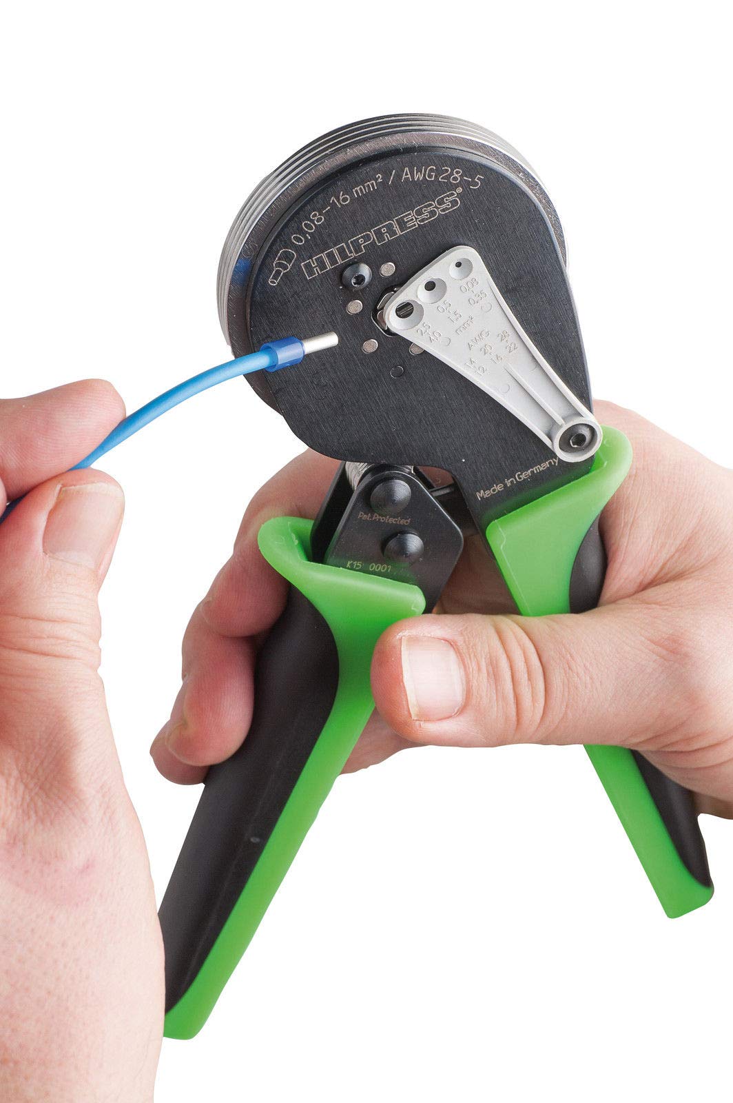 Profi Crimpzange Aderenhülsen 0,08-16,0mm² Quetsch- & Presszange 4-Kant JSWZG11757