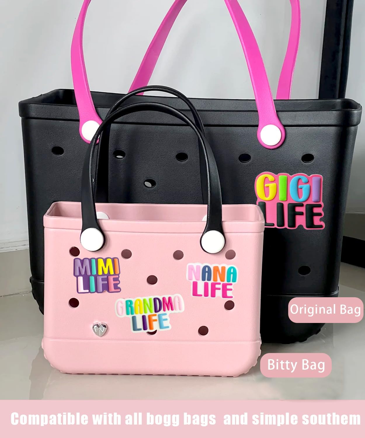 A&H Zier Bag Accessories Silicone Charm for Bogg Bag Fade-Resistant 0.5cm Thick Compatible With Most Bogg Bag image 2