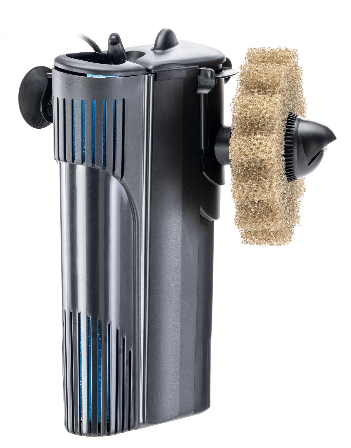Hydor Filtre d'aquarium Max 70 l. Éponge et adsorben pour Une Eau Propre et cristalline, matériau du Filtre à Pompe, Crochet Universel Inclus