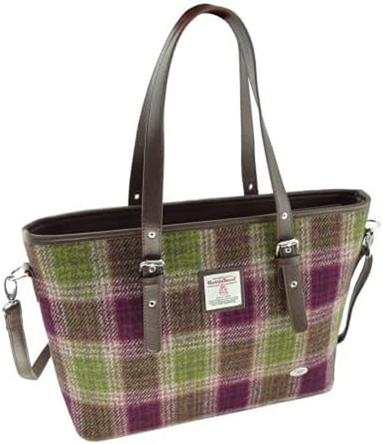Glen Appin Of Scotland Ladies Harris Tweed Spey Tote Bag With Shoulder Strap LB1028