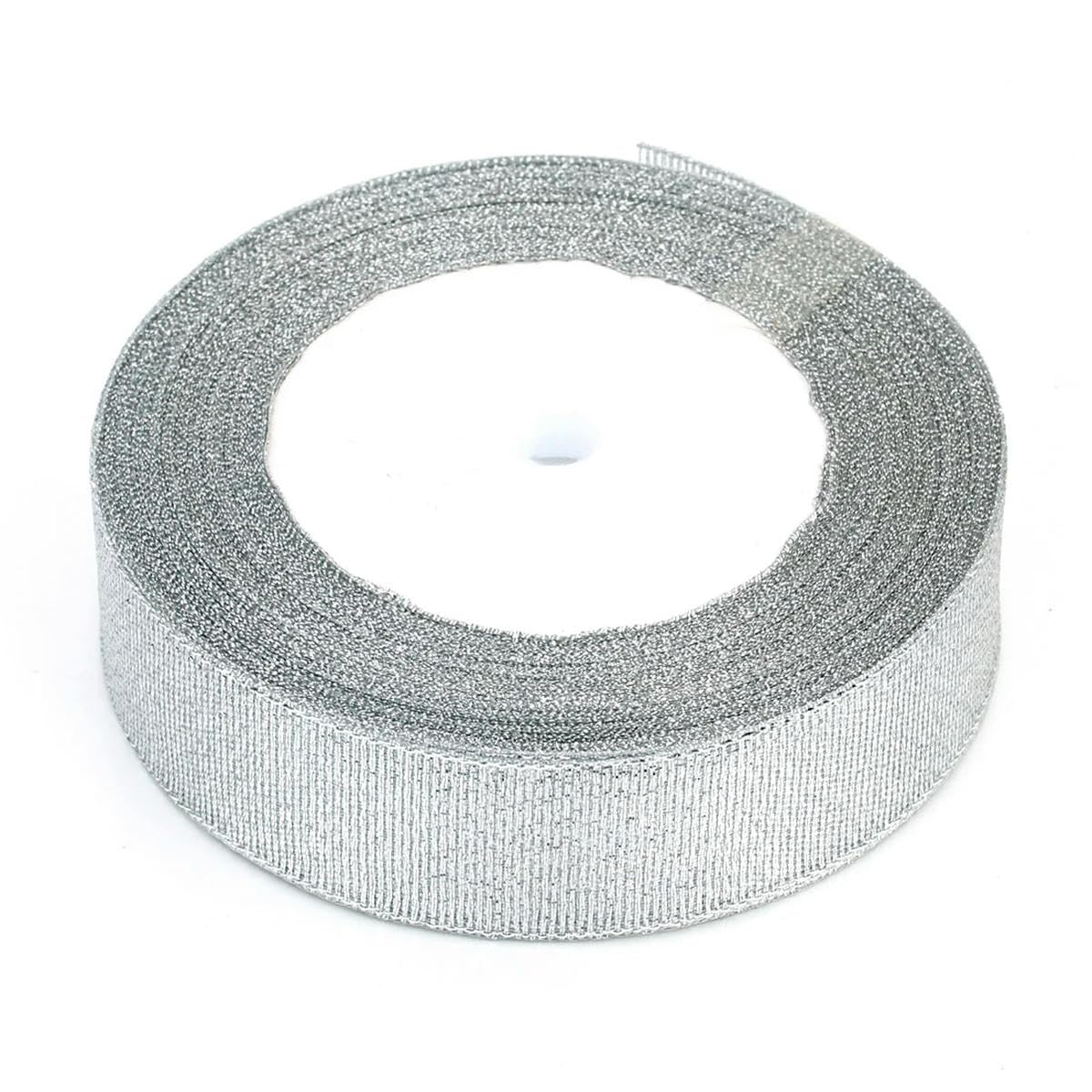 VICIYOO 25Yards Glitter Satin Ribbon Crafts for Wedding Decorative DIY Organza Ribbons Bow Gift Supplies