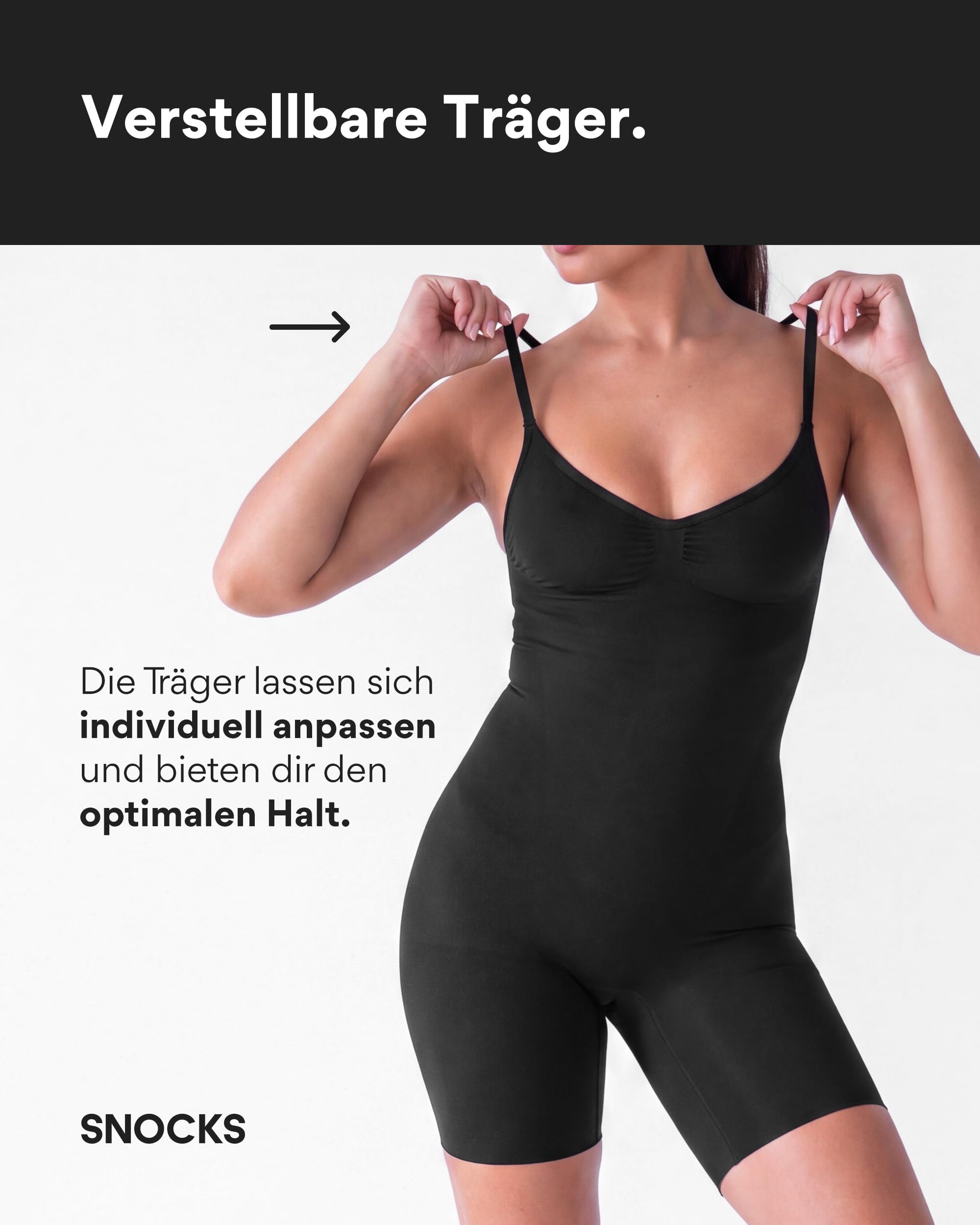 Snocks Shapewear Bodysuit Damen Po Push-up - Shaping Body Bauchweg