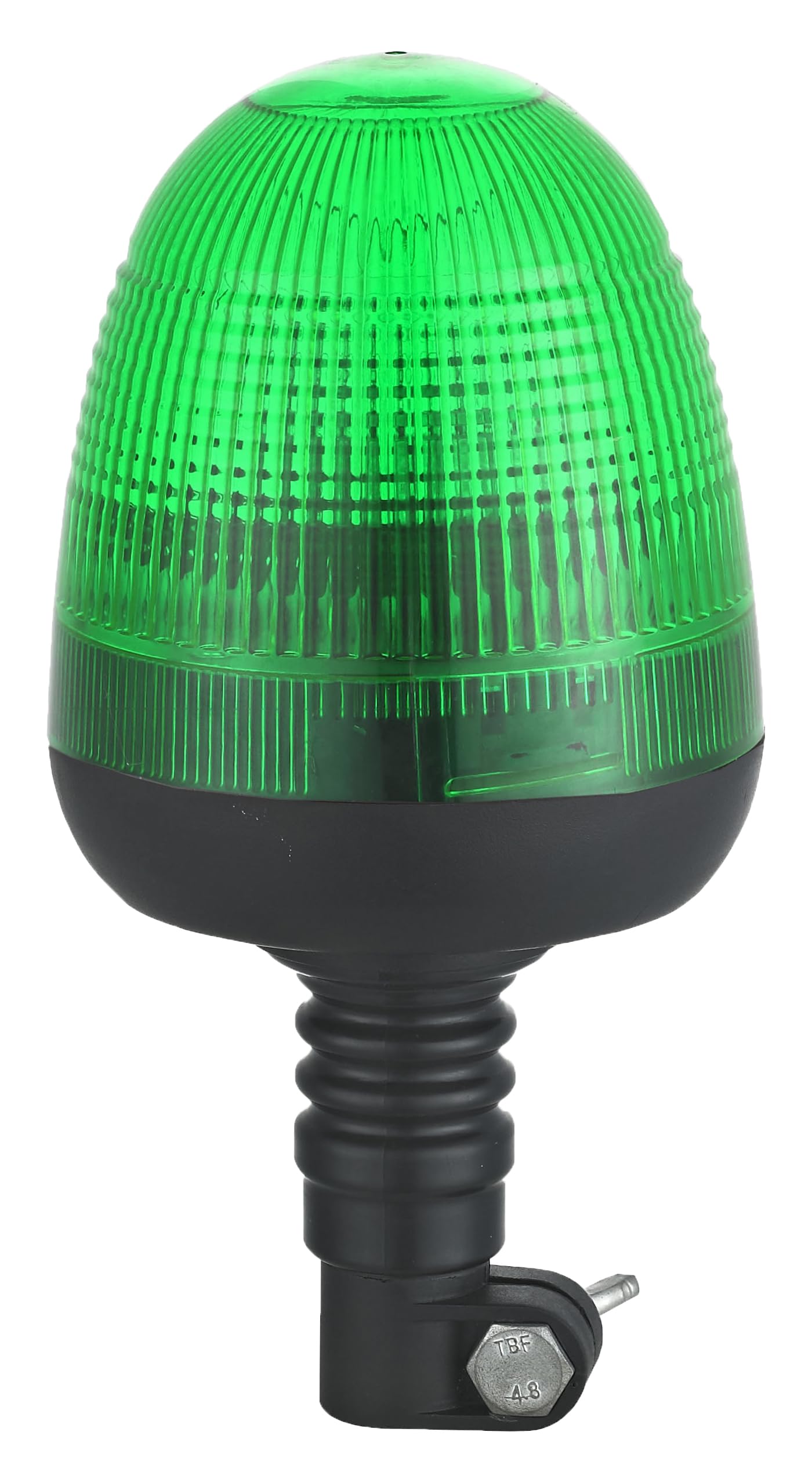 DBG VALUELINE Series Green LED Beacon for Recovery/Emergency Vehicles Hazard Warning Strobe EMC R10 Approved 12V/24V Car Van Truck Tractor Plant (Flexi DIN Pole Mount)