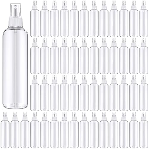 Miniatura 1 de Eccliy 64 botellas de spray de 8 onzas, botellas de limpieza de niebla fina, pulverizador de viaje de plástico vacío transparente, rociador