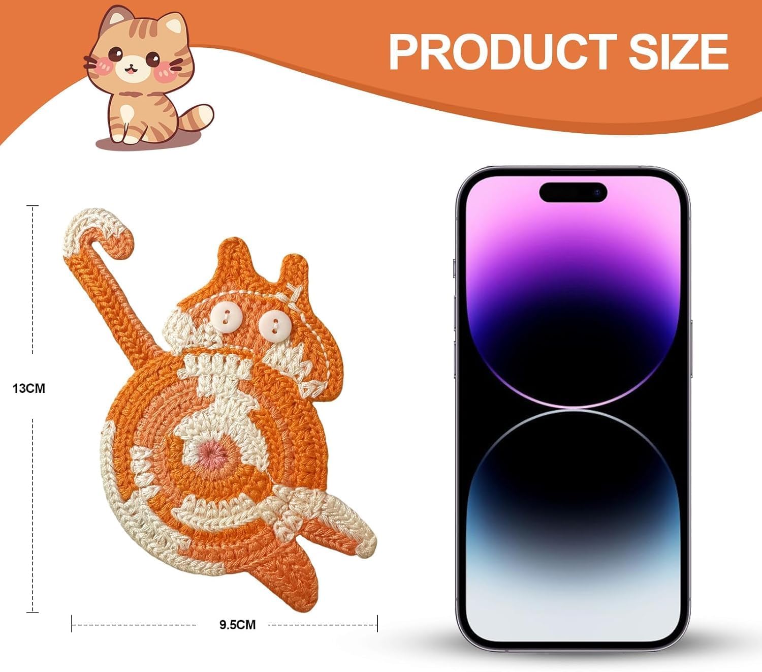 Drink Coaster, Woven Creative Coasters for Cat Lovers, Gag Gifts Cat Coffee Coaster for Desk Accessories Home Decor Tabletop Protection(Cat-4PCS) - Image 5