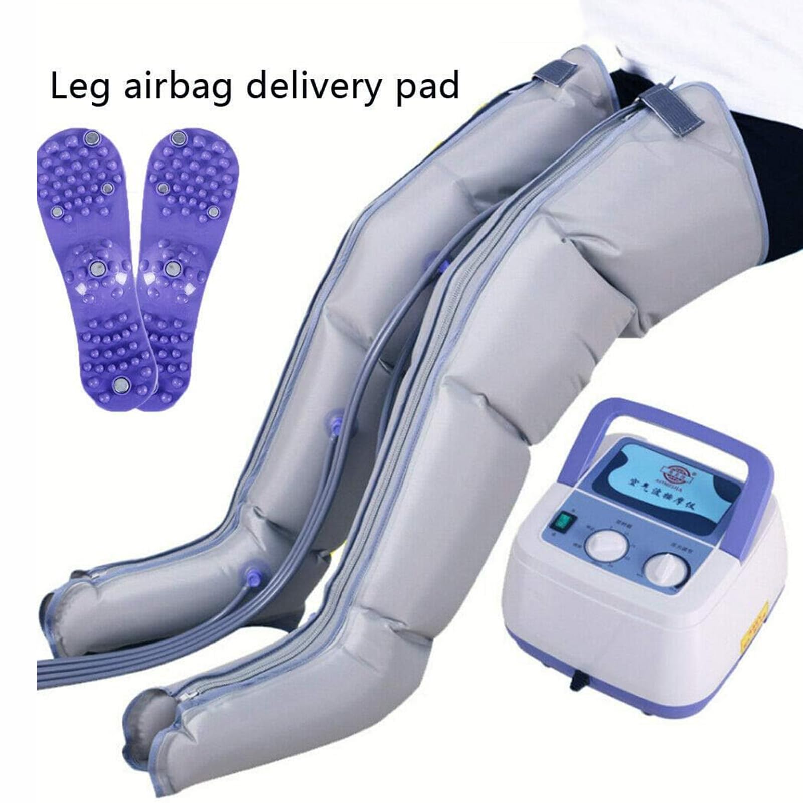 Massaggiatori elettrici per Piedi, Onde di Pressione per Le Gambe, Compressione dell'Aria, 2 Gambe + 2 Braccia + 1 Vita
