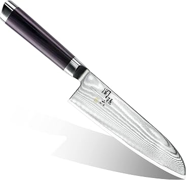 Kai Corporation AE5200 Santoku Knife, Sekimagoroku, Damascus, 6.5 in 165 mm, Made in Japan