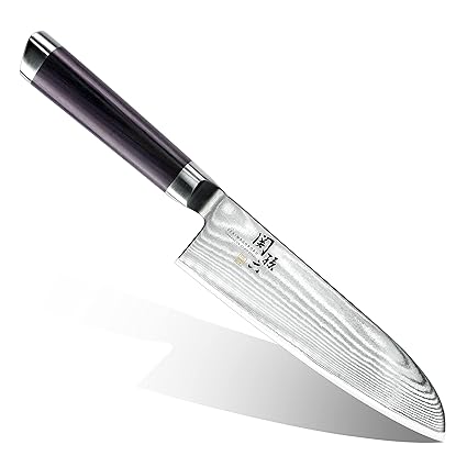 Kai [Extremity Function Magoroku Series of Swords] Magoroku Seki Damascus Santoku Knife 165mm AE-5200