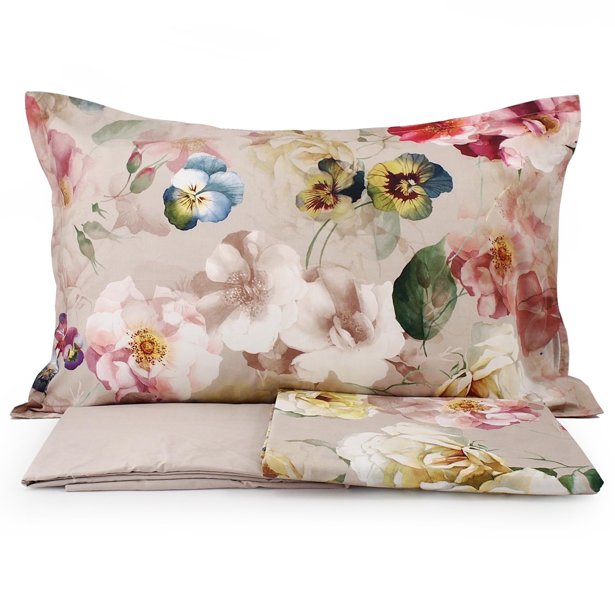 Mirabello M39 parure lit double percale coton contre la chaleur la nuit