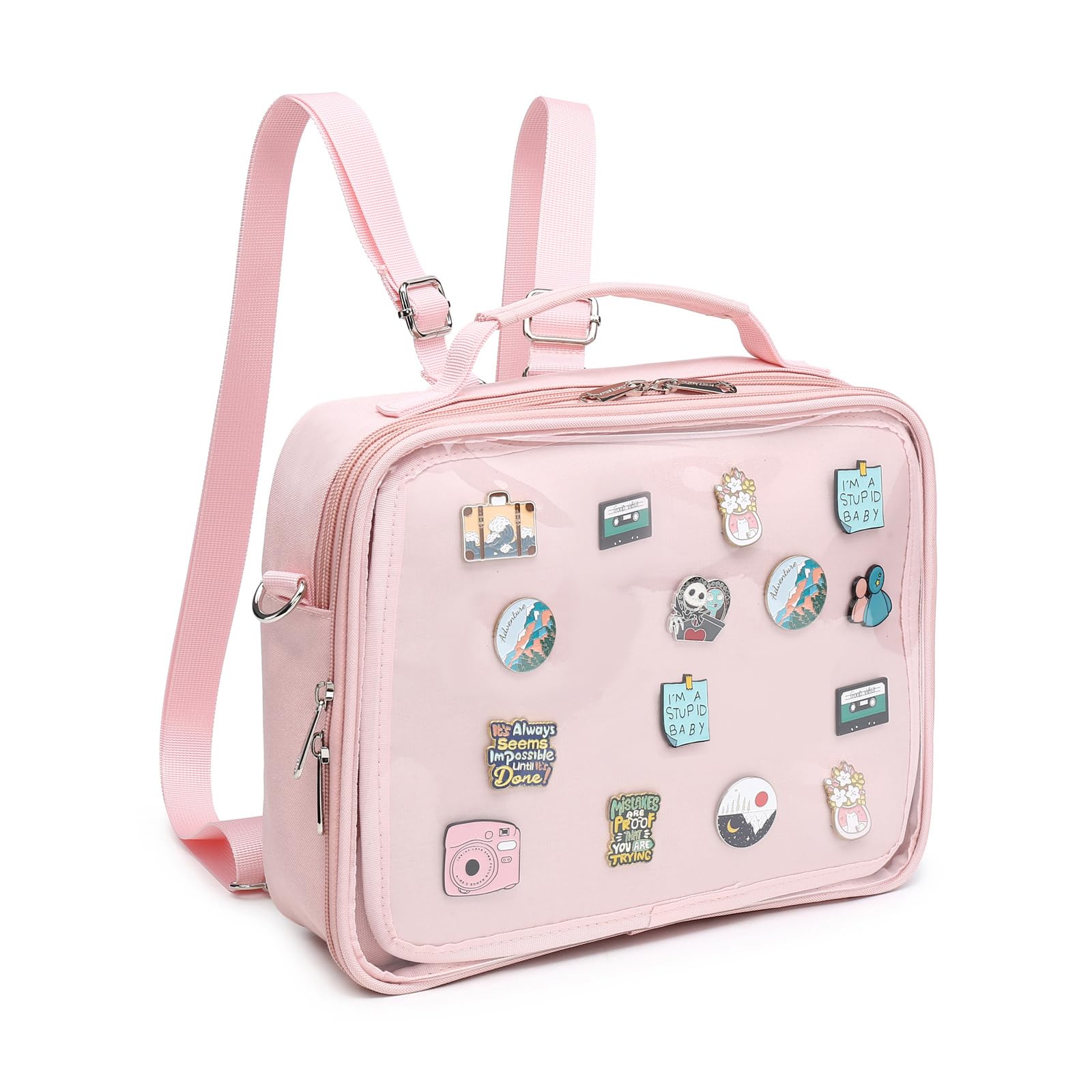 CHERRY SAUCE Dopamine Color Ita Bag Backpack Satchel Oxford Crossbody Messenger Shoulder Bag