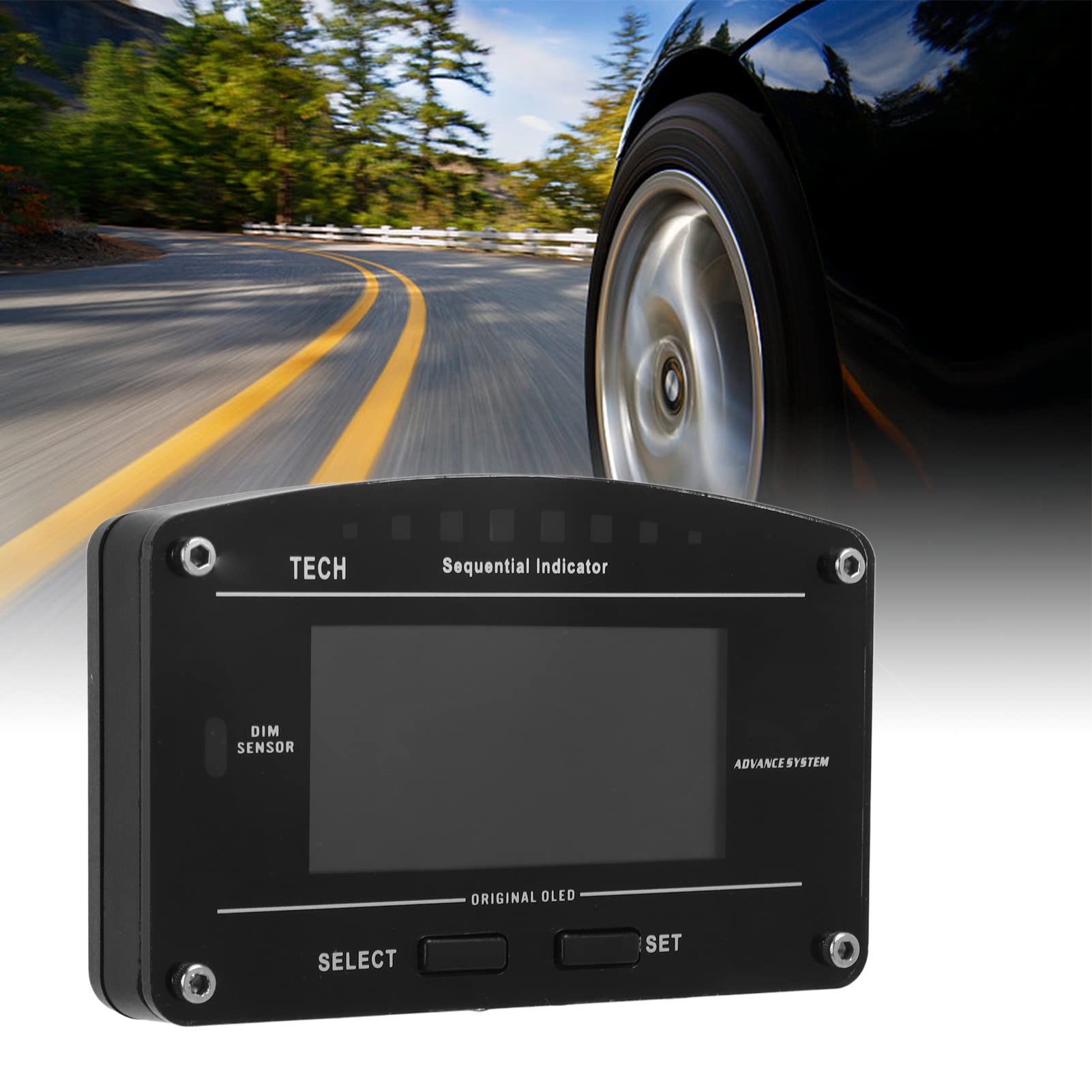 Indicador OBD2, Pantalla de Carrera de Tablero Multifuncional precisa para Coche