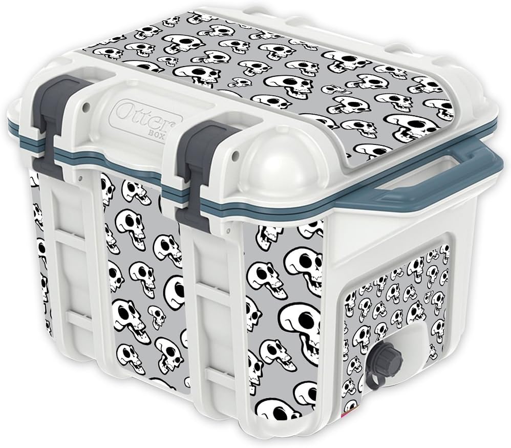 MightySkins (Cooler Not Included) Skin Compatible with OtterBox Venture 25 qt Cooler - Laughing Skulls | Protective, Durable, and Unique Vinyl Decal wrap Cover | Easy to Apply | Made in The USA