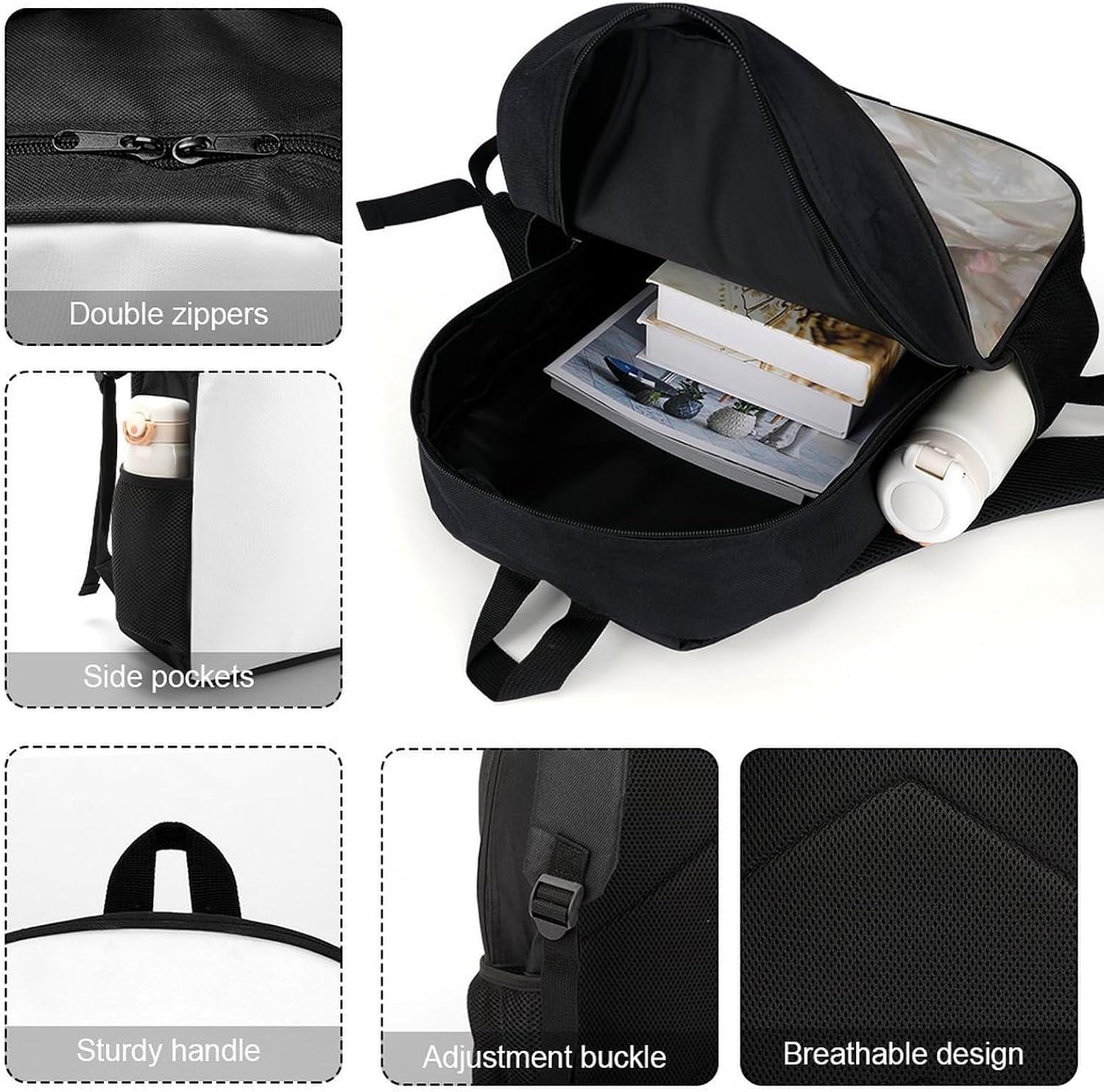 Woman Lying on The Sofa Unisex Backpack 17" Casual Daypacks Simple Shoulders Bag for Camping Hiking Travel Gear