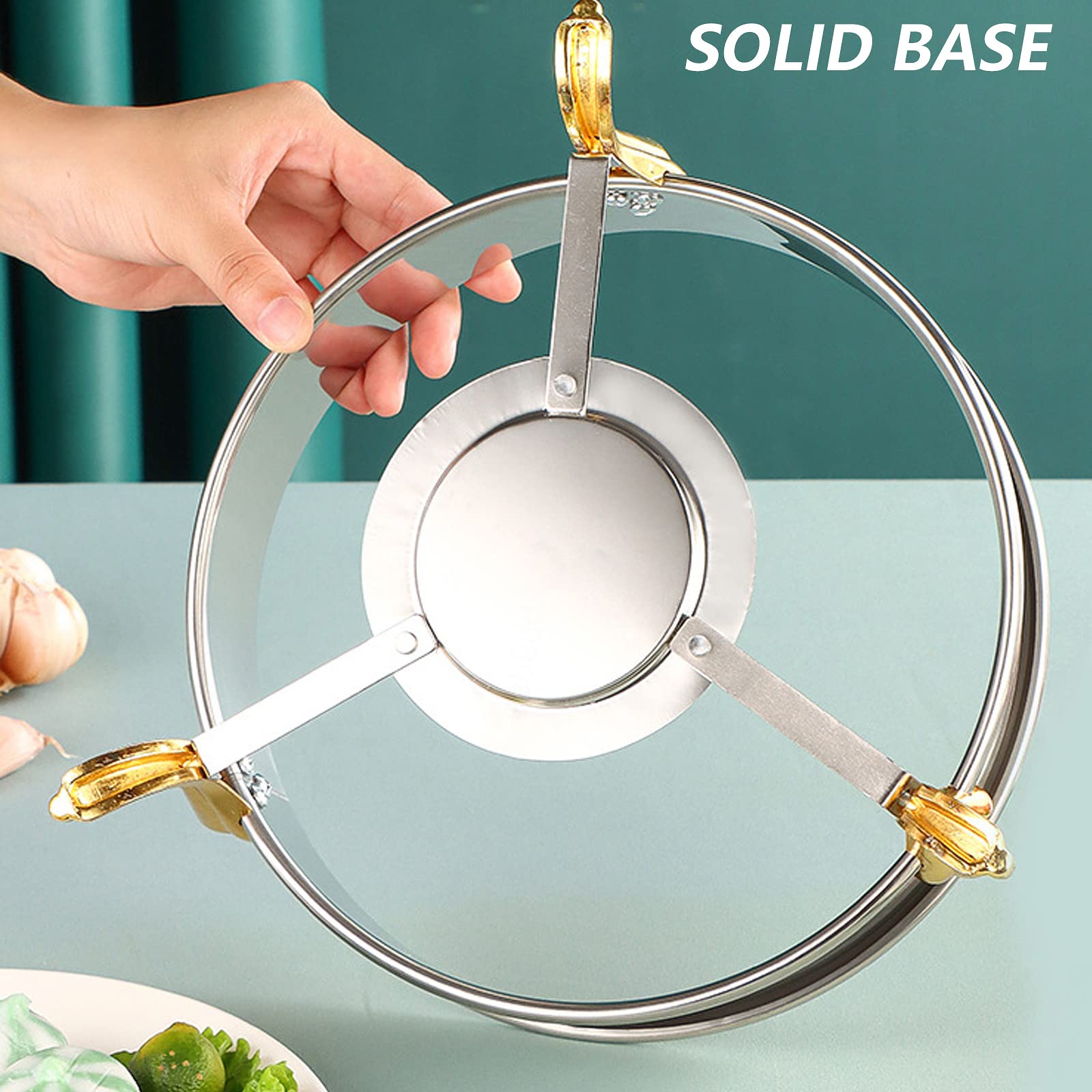 Spirituskocher für Innenraum Mit Topf Campingkocher Tragbarer Camping Alkoholkocher, Mini Spirituskocher Spiritusbrenner für Innenraum und Im Freien Camping Kochherd,Silver-24cm