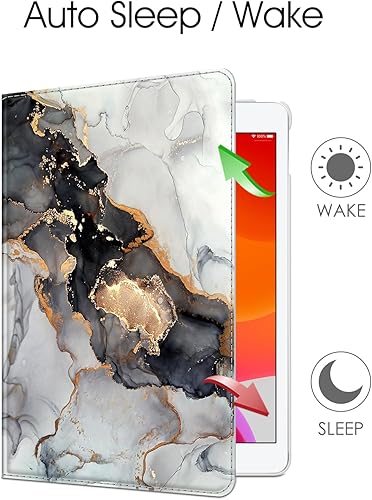 Vista 136 de Fintie - Funda giratoria para iPad de 9ª generación / 8ª generación / 7ª generación, de 10.2 pulgadas, funda giratoria en 360 grados, funda Azul