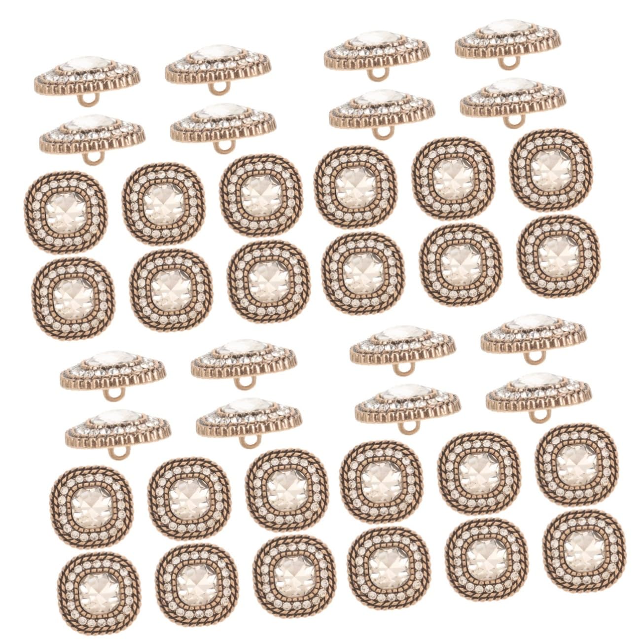 Boutons de remplacement vintage Uonlytech pour customiser manteau et accessoire mercerie DIY