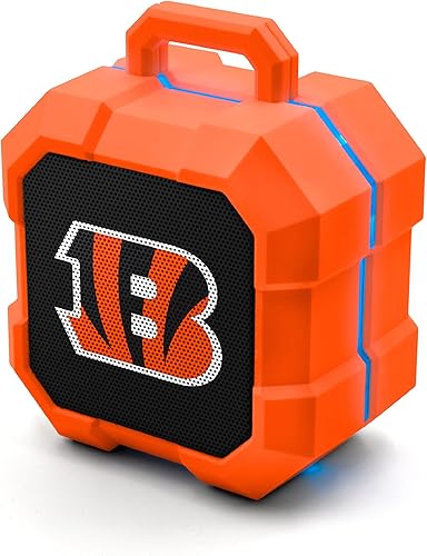 Miniatura 14 de SOAR NFL Shockbox - Altavoz Bluetooth inalámbrico LED, resistente al agua, IPX4, 5.0 Bluetooth con más de 5 horas de tiempo de reproducción, pequeño