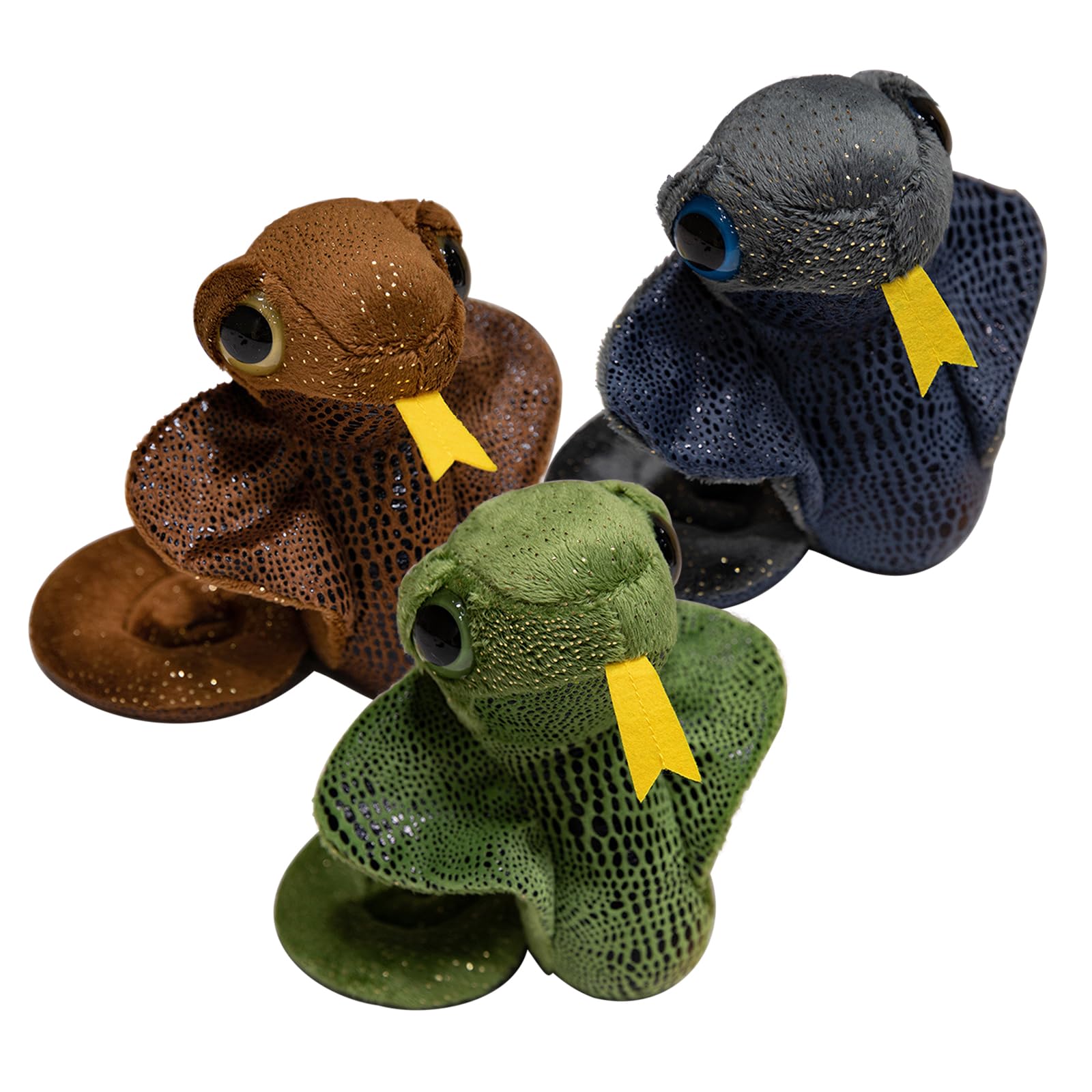 Ylucky3PCS Snake Stuffed Animal Soft Realistic Cute Baby Snakes Plush Cuddle Toy Party Prop Gift for Birthday