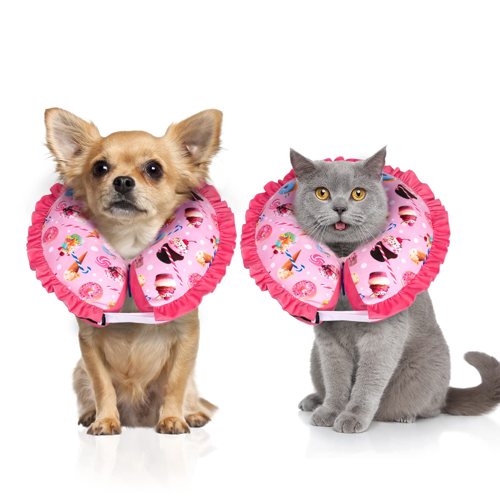CuteBone Dog Recovery Cone for Small Medium Dogs &amp; Cats