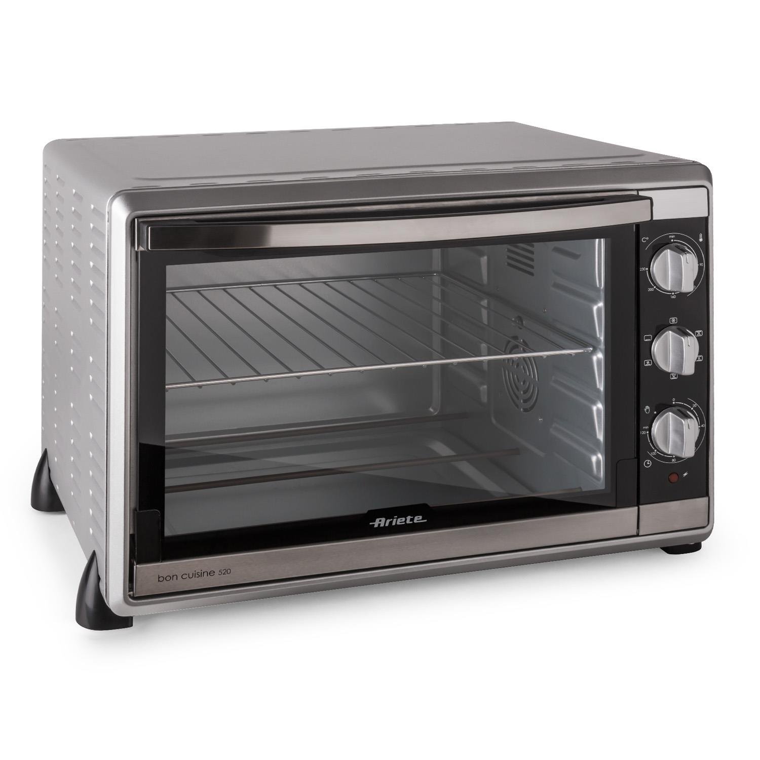 Ariete 2000 Watt Bon Cuisine Mini Oven with Rotisserie, Silver