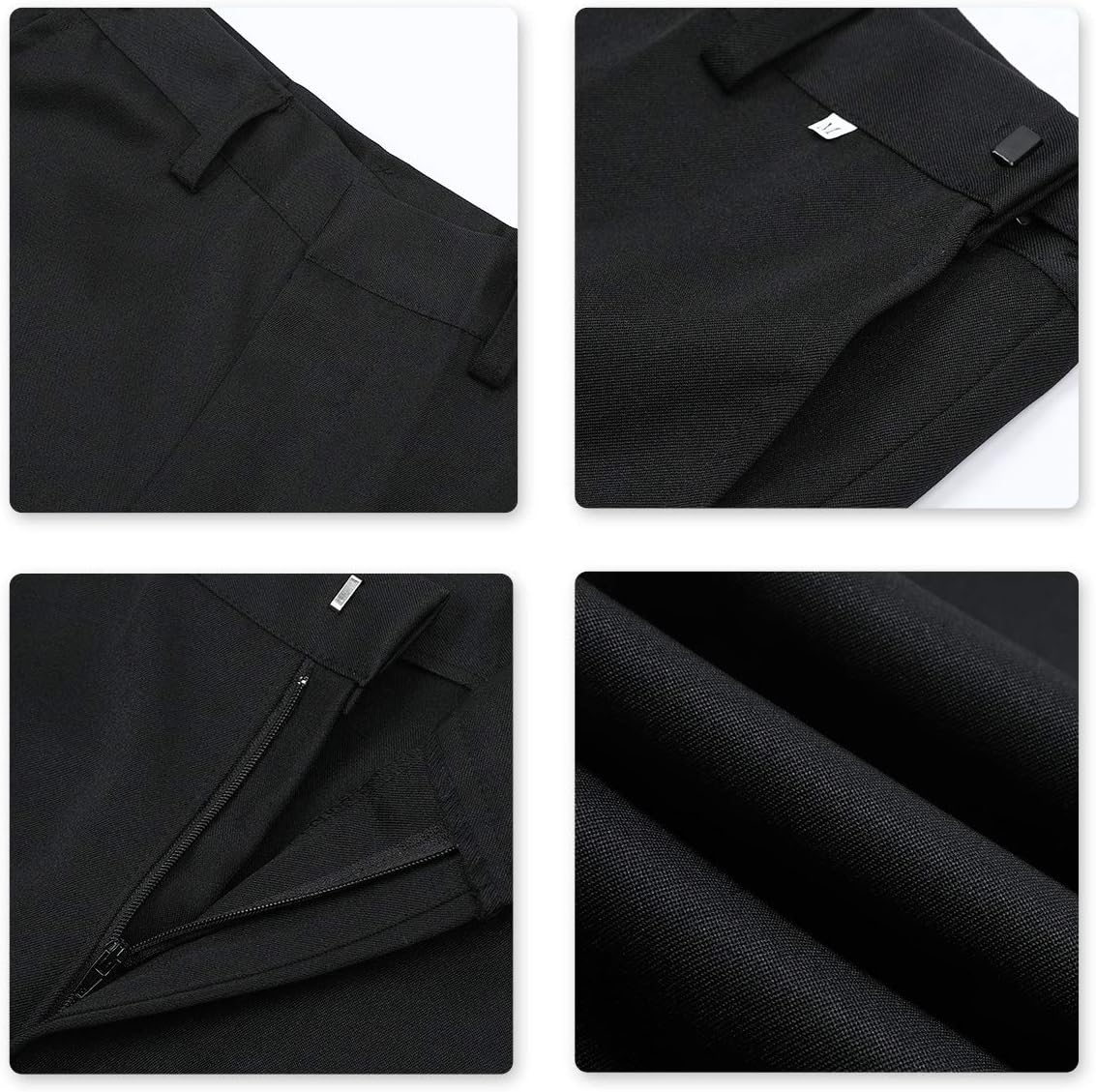 Cloudstyle Men's Tailcoat Formal Slim Fit 3-Piece Suit Dinner Jacket Swallow-Tailed Coat - Image 6