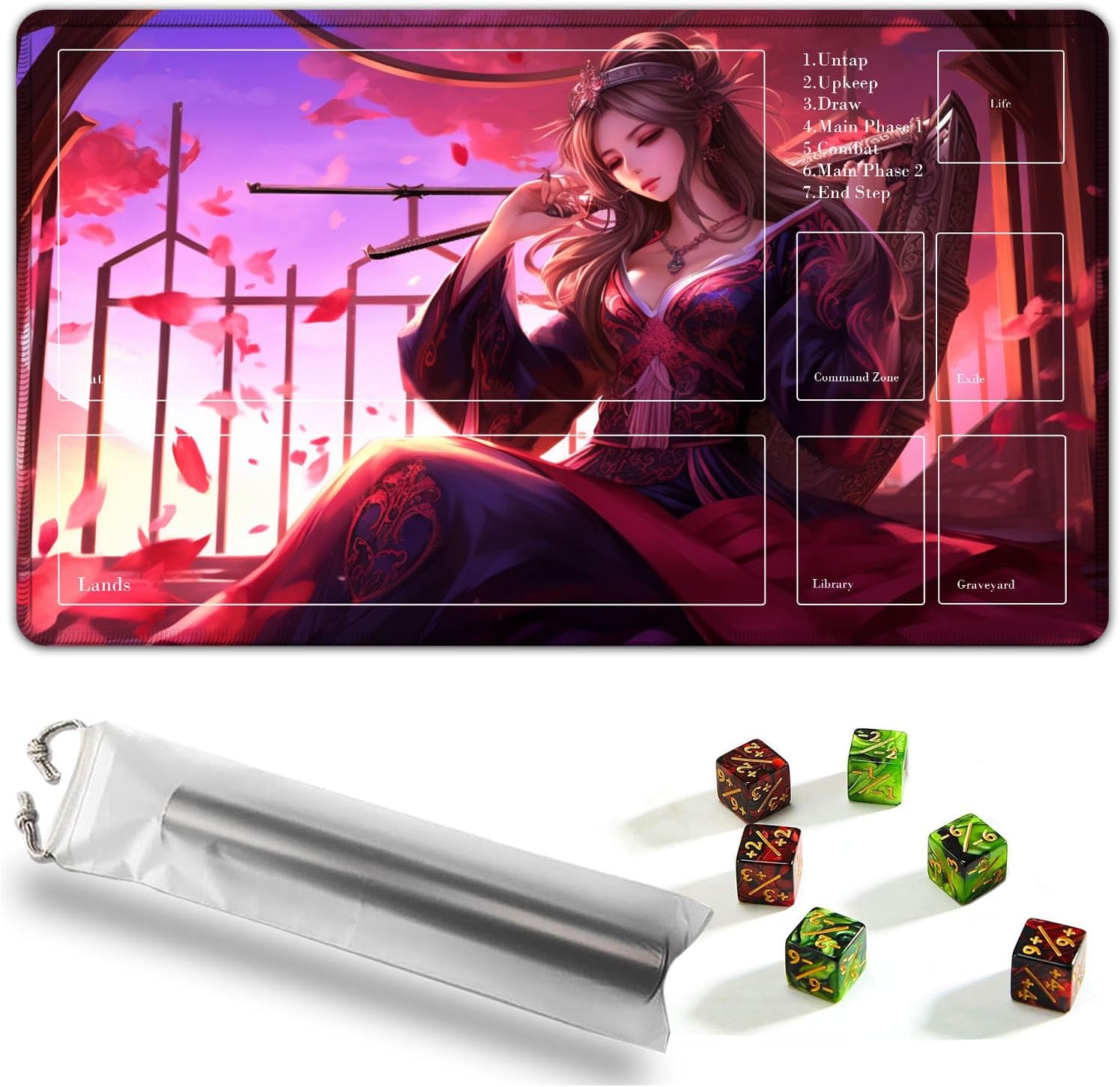 YVBHCGGGF MTG Playmat, Game Mat 24 x 14 inches for MTG DTCG