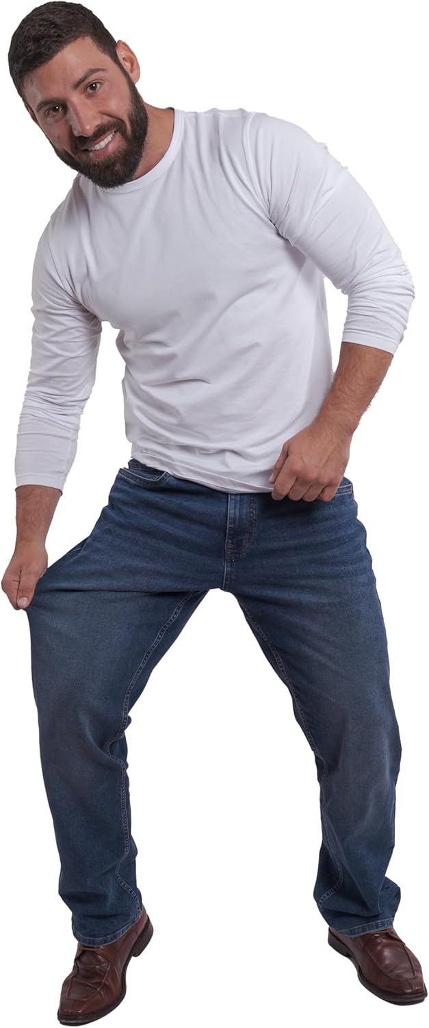 The Perfect Jean TPJ Mens Thick Thicc Fit Jeans 99% Cotton Denim