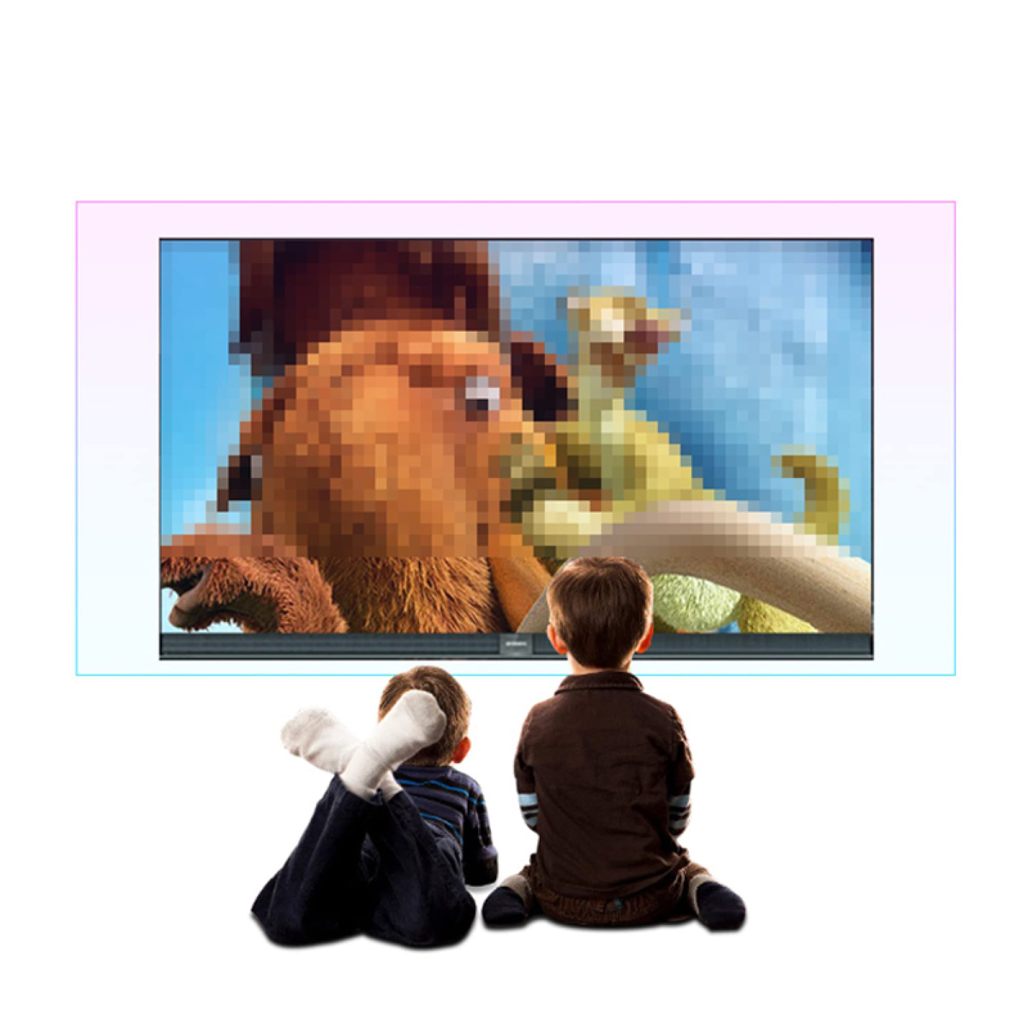 Filtre d'écran pour moniteurs 32-75 pouces protection TV haute clarté
