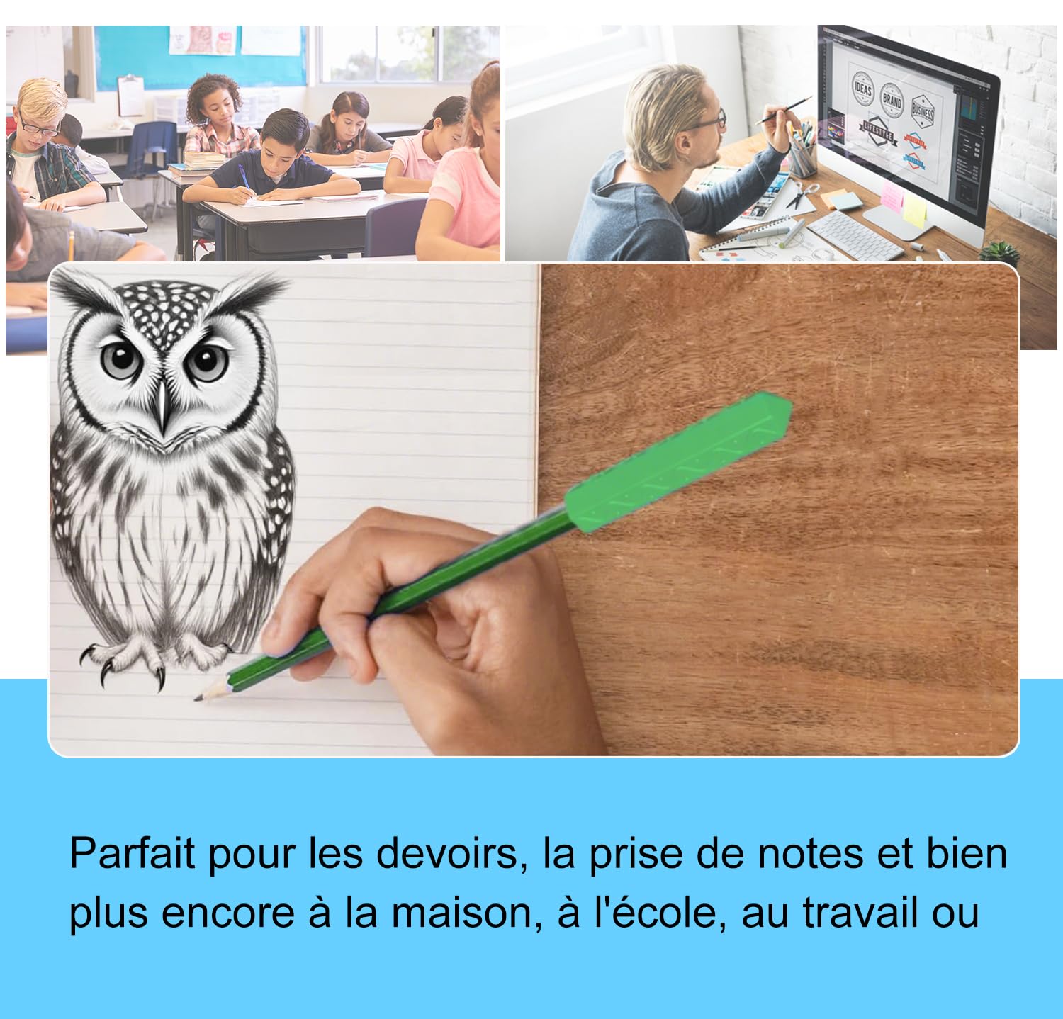 KEFU Embouts à Mâcher pour Crayons, Lot de 8, Accessoires Sensoriels pour Enfants Autisme TDAH