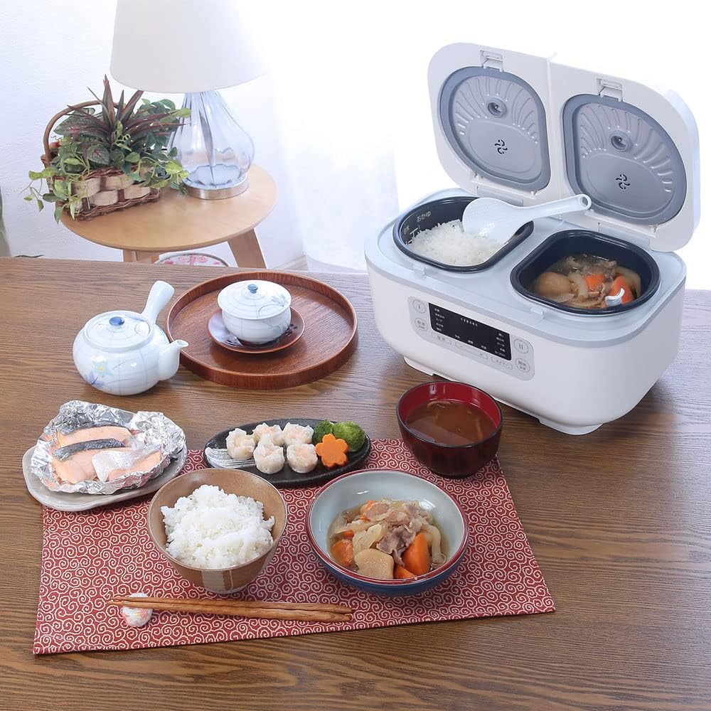 多機能炊飯器5機能搭載（炊飯、お粥、雑炊、ヨーグルト、ケーキ）