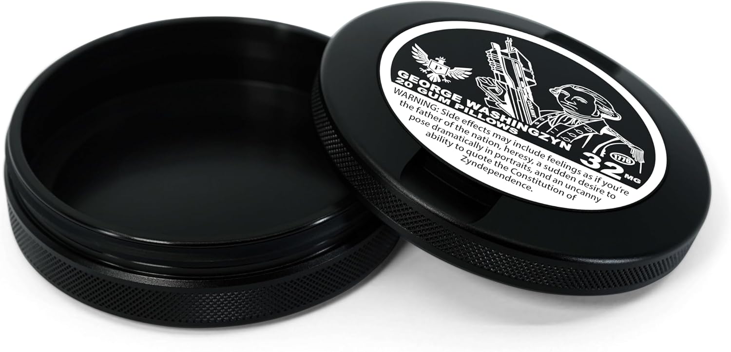 Metal Can | Metal Container for Pouches | Aluminum Used Pouch Storage Tin | Airtight O-Ring Moisture Odor Proof EDC Pocket Tin | The General Edition (Black)