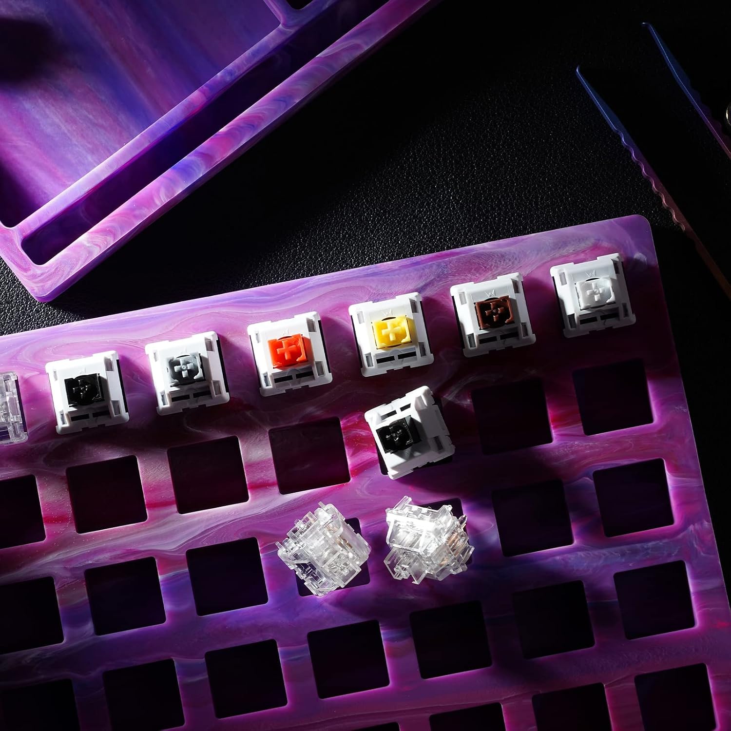 MELETRIX WS Silicone Lube Station for Custom Mechanical Keyboard Switches Purple