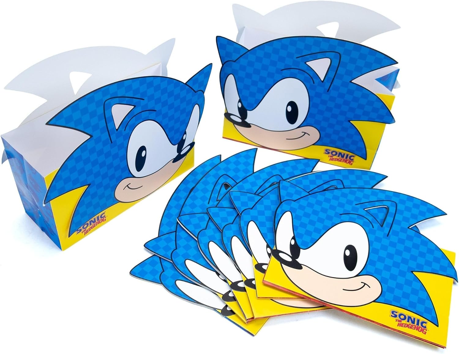 Classic Sonic Party Pack - Licensed Decorations & Tableware (Deluxe Pack for 24 Guests)
