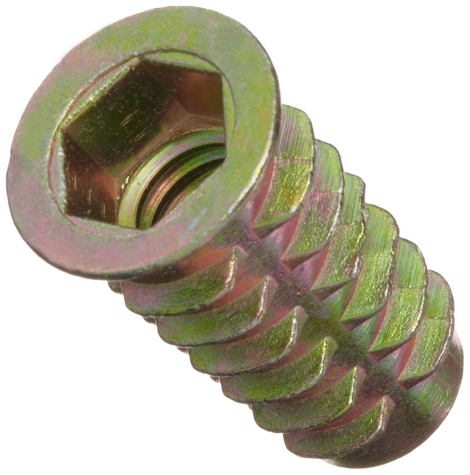 EZ LOK 90381625 EZ Lok Threaded Insert, Zinc, HexFlanged, 3/8"16
