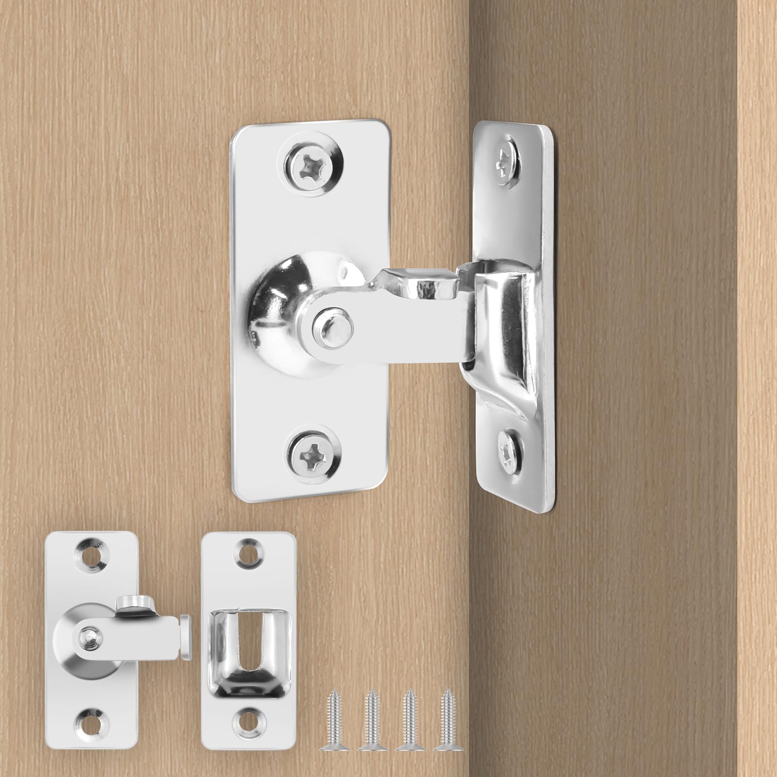 Aifeier ET 2-Pack Mini Size 90 Degree Door Latch