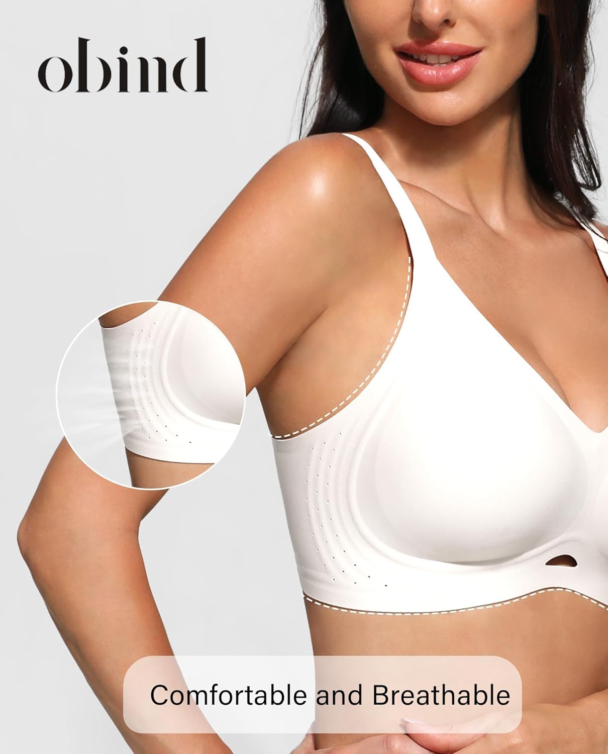 Jelly Full Coverage Wireless Bras for Women Seamless Push Up Padded Bralette Comfortable Everyday Bra no Underwire