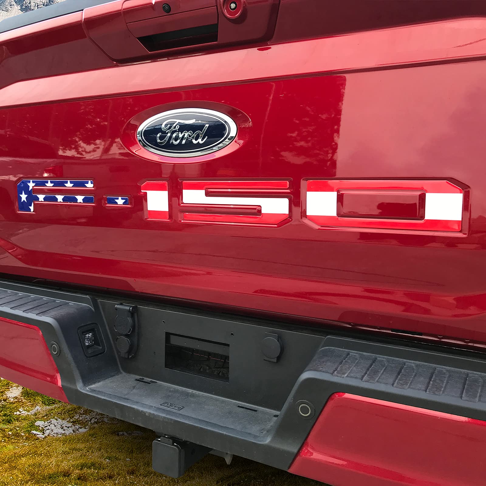Tailgate Insert Letters for 2021 2022 Ford American Flag Tailgate Decal