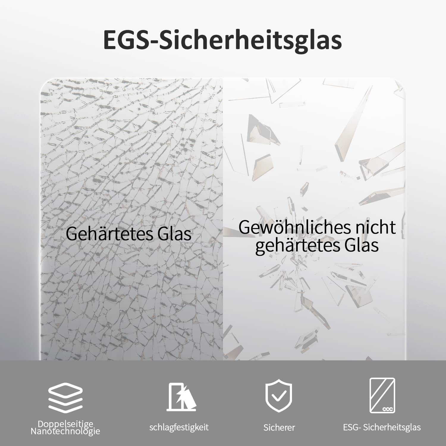 Eckeinstieg Duschkabine 80x80x185cm Schiebetür, Duschschiebetür Duschabtrennung Doppel Schiebetür mit 6mm ESG Glas, Mattes Schwarz Duschwand Sicherheitsglas, Duschtür Höhe 185cm