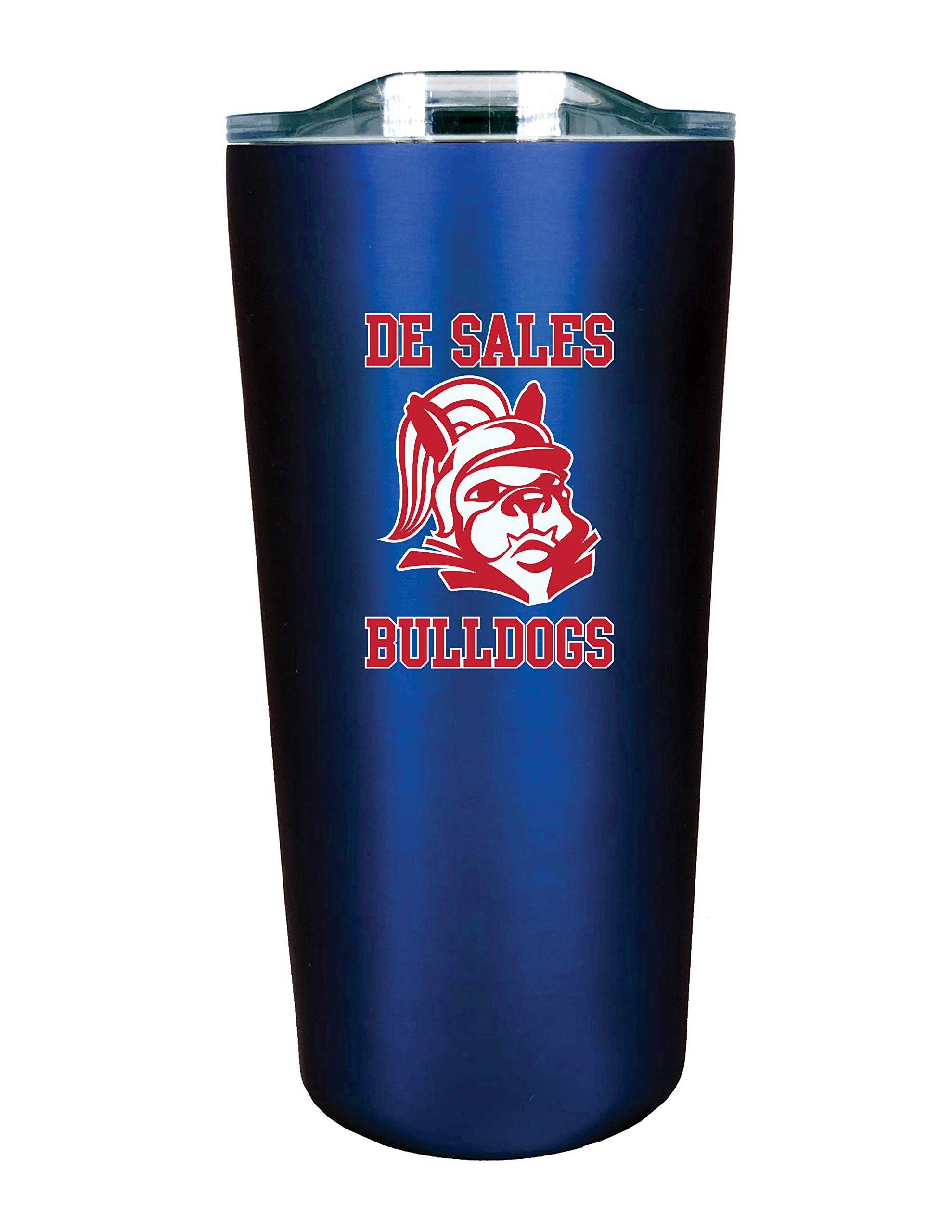 The Fanatic Group Personalized DeSales University Double Walled Soft Touch Tumbler, Design-1 - Blue