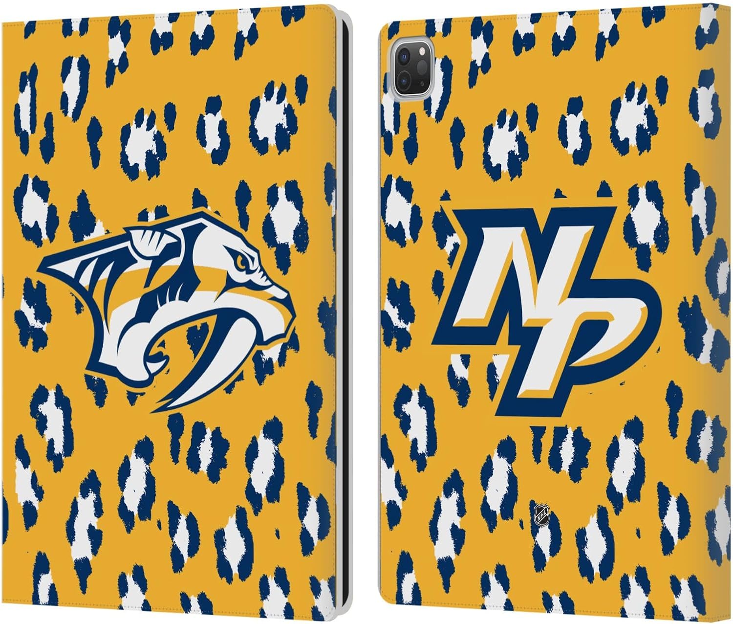 NHL leopard pattern leather wallet case for iPad Pro 13 M4