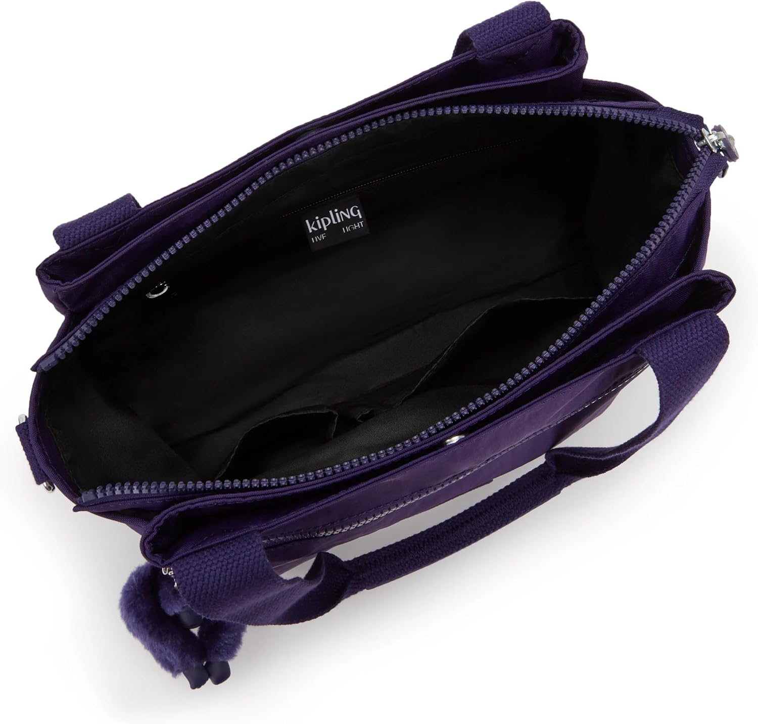 Kipling Women's Elysia Crossbody Bag, Lightweight, Multi-Compartment Magnetic Snap Pockets, Shoulder Bag – Moonlit Blue