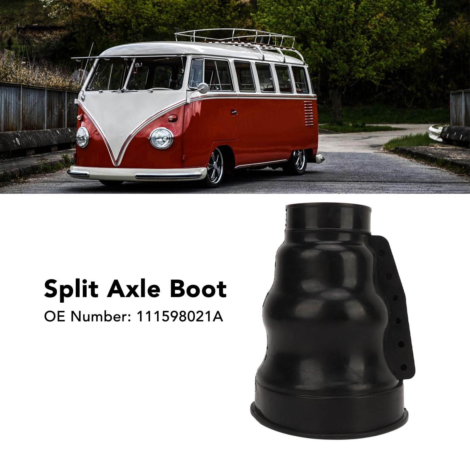 Hinterrad-Schwenkachsmanschette, Geteiltes Achsmanschetten-Set 111598021A Schützende, Staubdichte Hinterrad-Schwingachsmanschette für T1 Bug