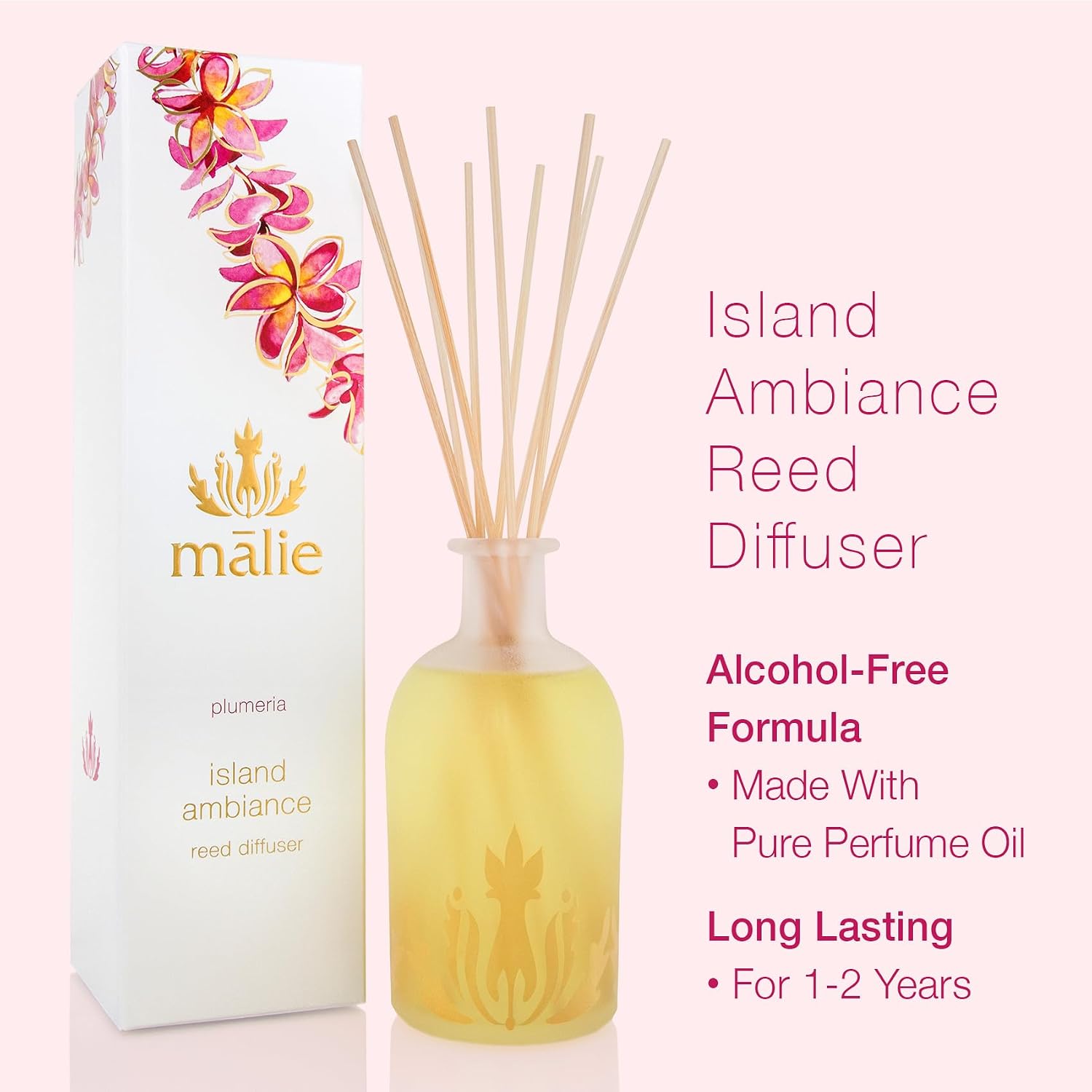 Malie Island Ambiance Reed Diffuser, Immerse Yourself in Hawaiian Aromatherapy