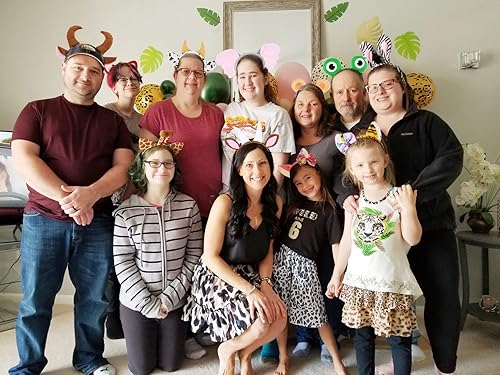 Miniatura 7 de Diadema de orejas y cuernos de animales de peluche, para Halloween, Navidad, festival, fiesta temática de animales, cosplay, diadema