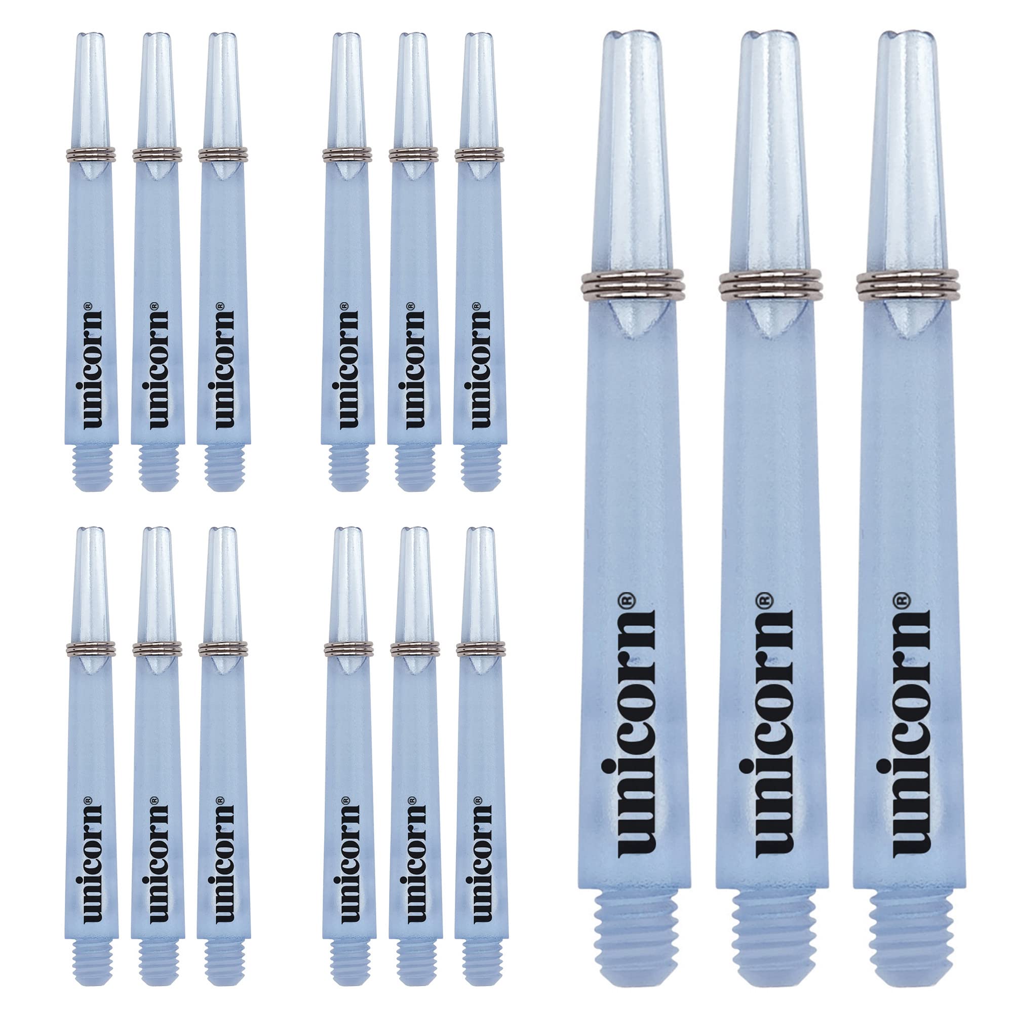 Unicorn Dart Shafts | Gripper 3 Mirage Value Pack | Durable Nylon | Blue | 15 Stems | Medium 44.2 mm — image 1