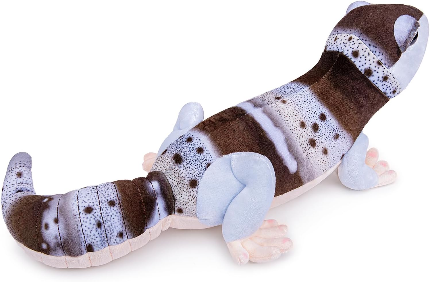 Taupe Leopard Gecko Plush - Lifelike 17inch Geckos Lizard Stuffed Animal, Simulation Geckos Plushie Animals Toys Model Dolls Gifts for Kids