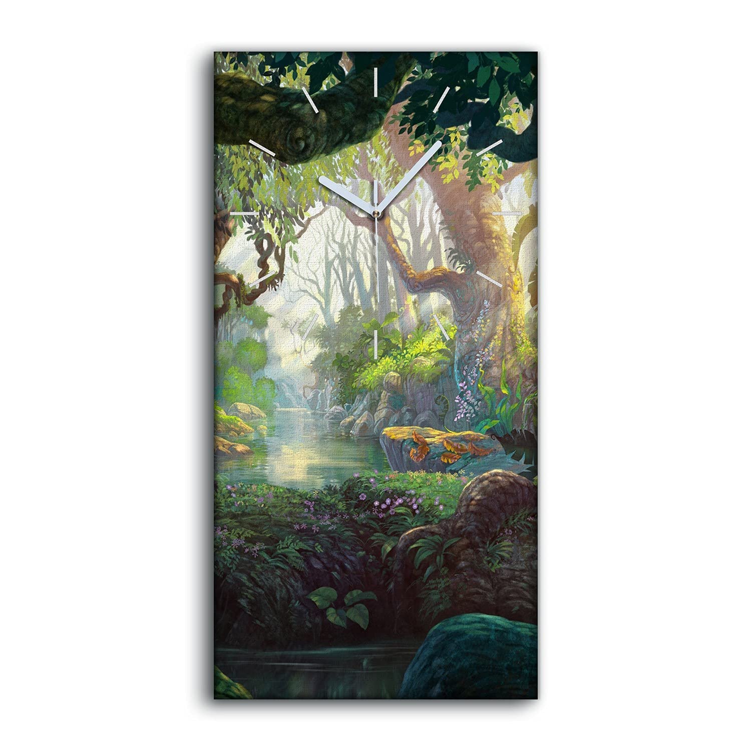 Horloge sur Toile Coloray d'art moderne au rendu haut de gamme pour une décoration soignée